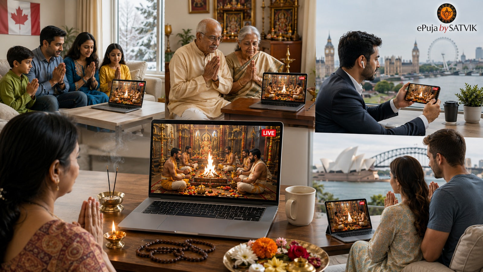 Live Streaming Puja Benefits for NRIs