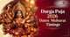 Durga Puja 2026 Dates Muhurat Vidhi