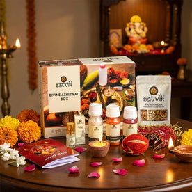 Divine Ashirwad Box designed for religious gifting and celebrations | Online Pooja Booking India's largest, most trusted online puja booking website - epujabysatvik.com