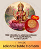Lakshmi Sukta Homam | Online Pooja Booking India's largest & most trusted online puja booking website - epujabysatvik.com
